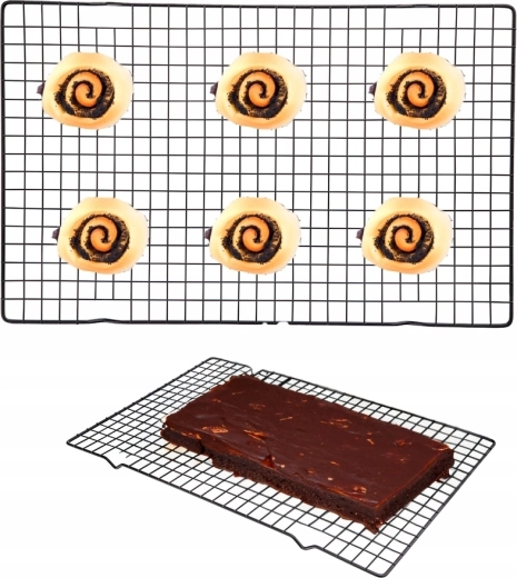 Rejilla metálica de enfriado para repostería y dulces 40 × 25 cm