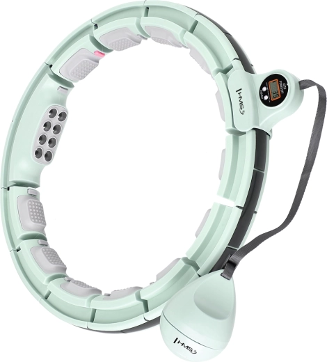 Hula hoop de masaje con peso, imanes y contador HMS HHM13 – verde