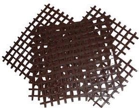 Alfombrilla modular 25 × 25 cm, plástico, beige (4 uds)