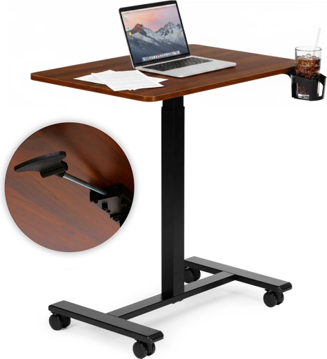 Mesa móvil con altura ajustable para portátil ModernHome 70 × 48 cm