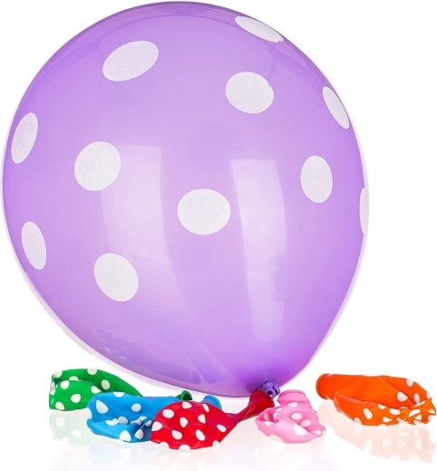 Globos inflables MY PARTY Dots de 30 cm - 6 unidades