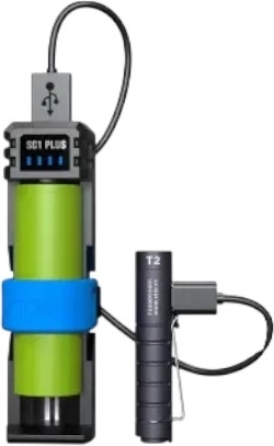 Cargador de baterías recargables y powerbank USB-C Xtar SC1 Plus - 1 pieza