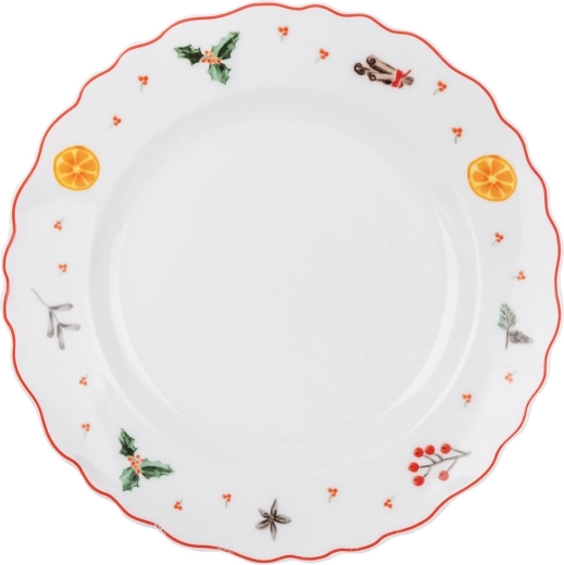 Plato llano compartimentado Aroma de Navidad 24,5 cm