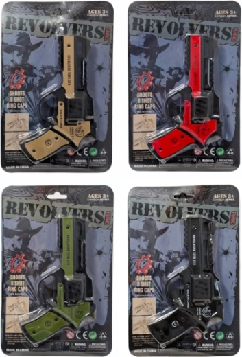 Pistola de cápsulas estilo revólver - 1 unidad