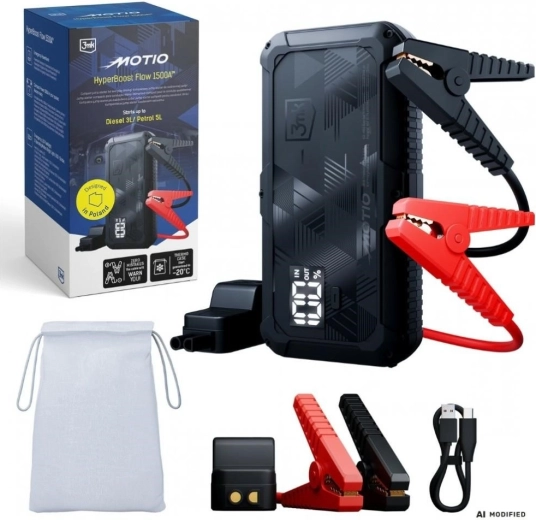 3MK Motio HyperBoost Flow arrancador portátil de 1500 A con powerbank