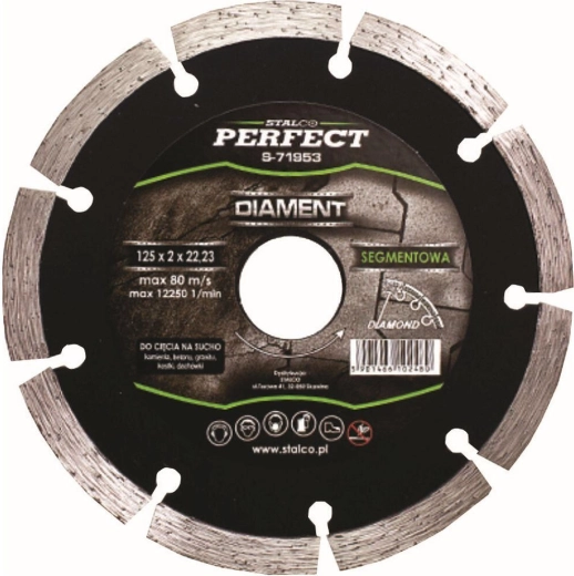 Disco de diamante segmentado 115 mm STALCO