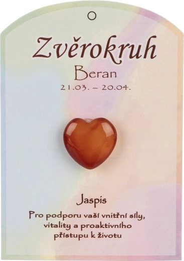 Corazón de jaspe para el signo Aries