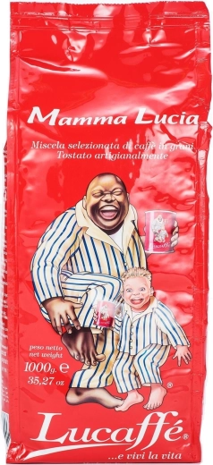 Café en grano Lucaffé Mamma Lucia 1 kg (40 % Arabica, 60 % Robusta)