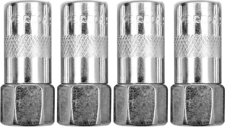 Boquillas para pistola engrasadora, 4 mordazas, juego de 4 uds.