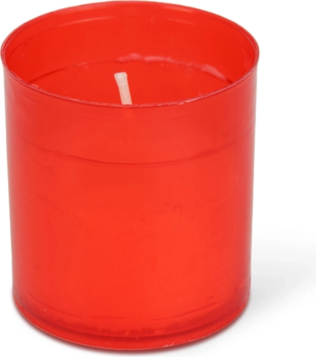 Set de 4 velas rojas para cementerio de 5,5 × Ø5 cm