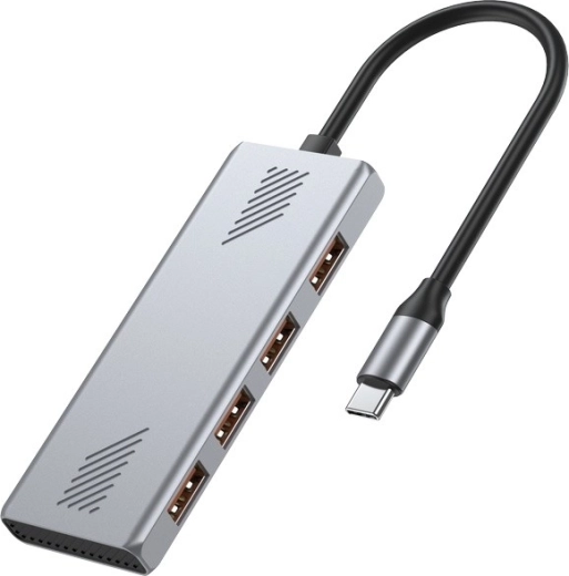 Hub USB-C 3.2 Gen 2 con 4 puertos USB‑A, 10 Gb/s