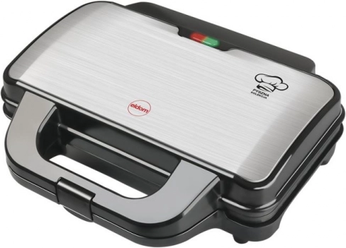 Gofrera ELDOM Deli 1000 W de acero inoxidable