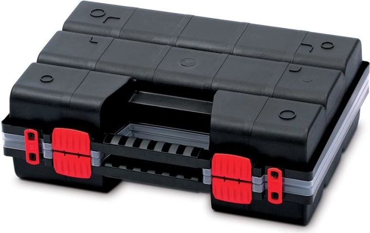 Organizador de plástico NOR DUO 39 × 29 × 13 cm, desmontable, compartimentos ajustables