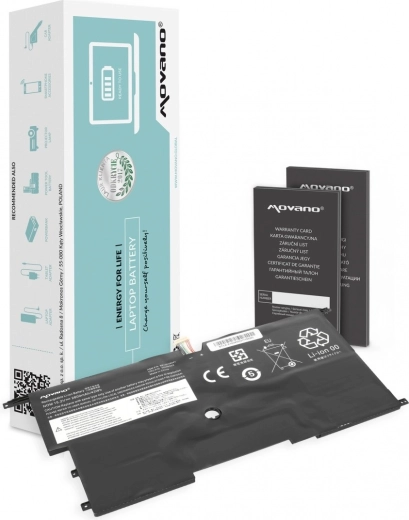 Batería Movano para Lenovo ThinkPad X1 Carbon 14 (Gen 2/3) 2800 mAh 43 Wh