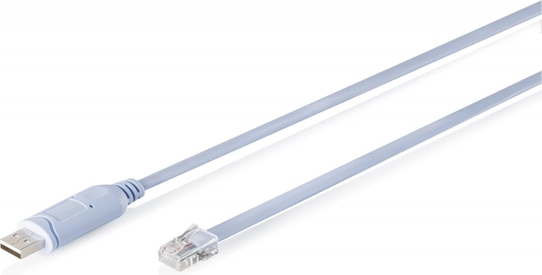 Adaptador de consola por cable USB‑A a RJ45 con chipset FTDI (FT232RNL), azul claro, 1,8 m