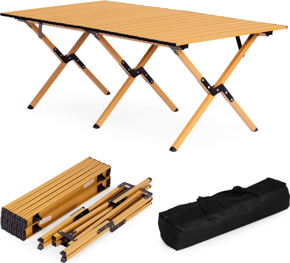 Mesa de camping plegable 120 × 60 cm con bolsa MultiGarden