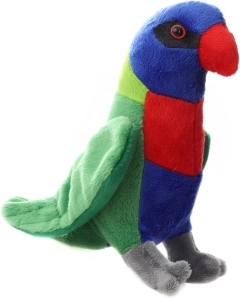 Lori de peluche multicolor 18,5 cm