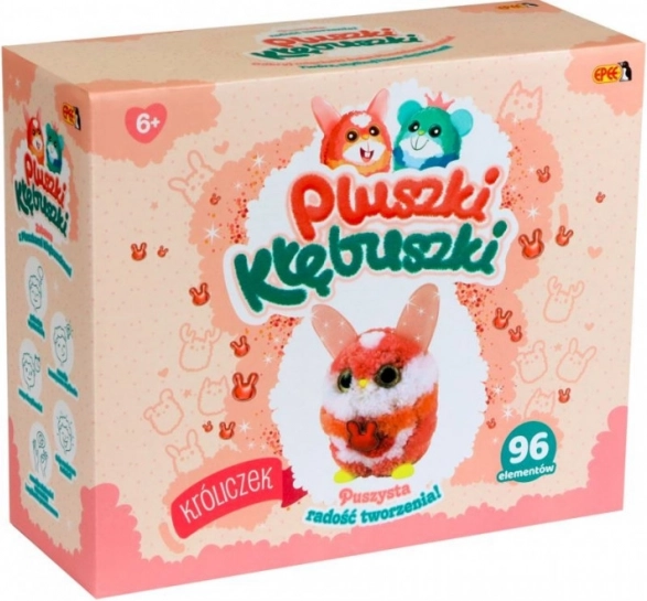 Kit creativo de juguetes de peluche Conejito, 96 piezas