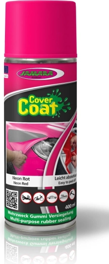 Cover Coat goma líquida en spray rojo neón 400 ml