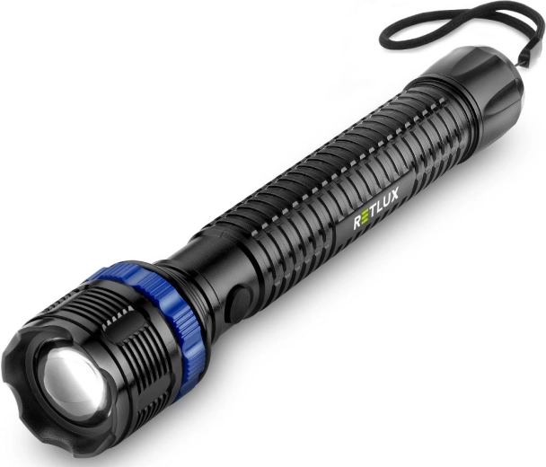 Linterna LED Retlux con zoom de 1 W