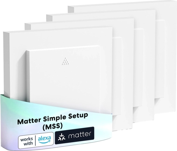 Meross interruptor inteligente para persianas Wi‑Fi Matter (4 uds)