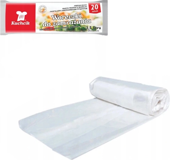 Bolsas para congelar alimentos KUCHCIK 25 × 35 cm, 3,5 l, 20 uds.