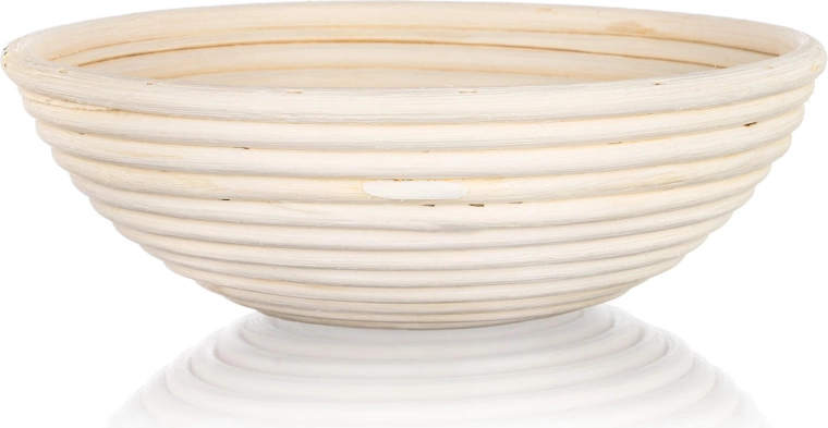 Cesta redonda de mimbre para fermentación de pan 25 cm