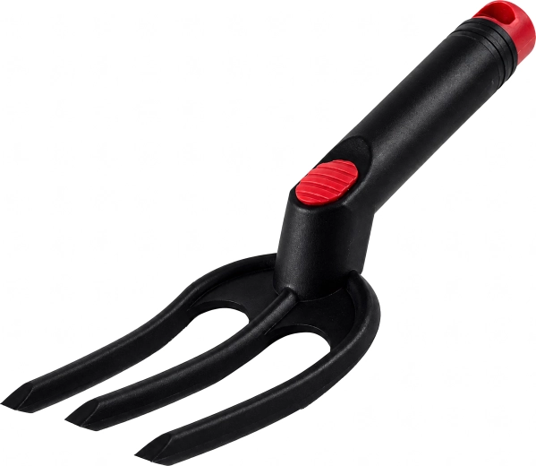 Cultivador de jardín manual con tres púas 27,5 cm