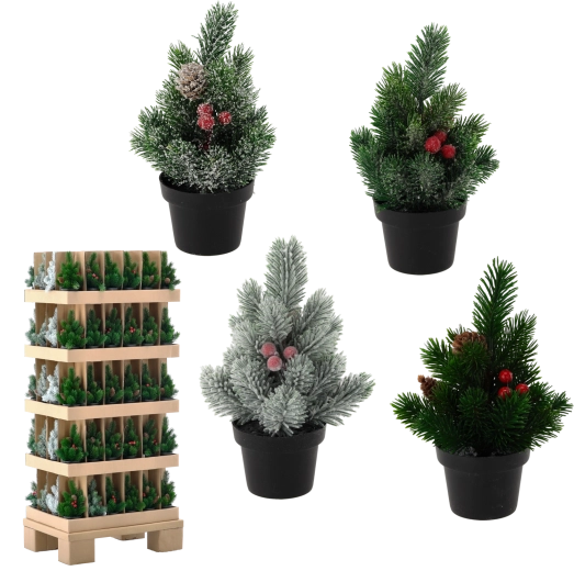 Mini árbol de Navidad en maceta 21 cm