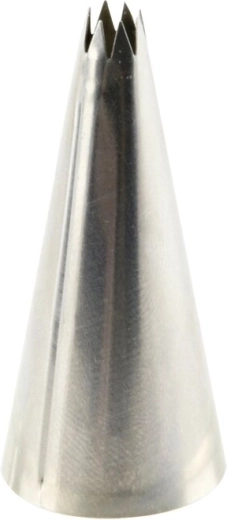 Boquilla decoradora de acero inoxidable fina, estrellada (8 puntas)