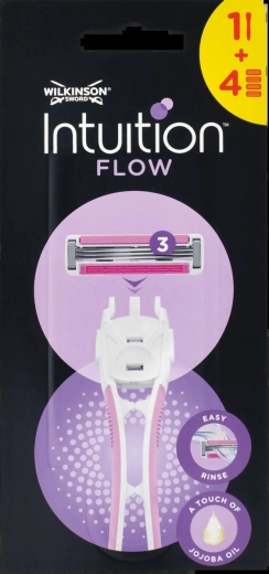 Maquinilla de afeitar para mujer Wilkinson Intuition Flow Hybrid, 4 cabezales