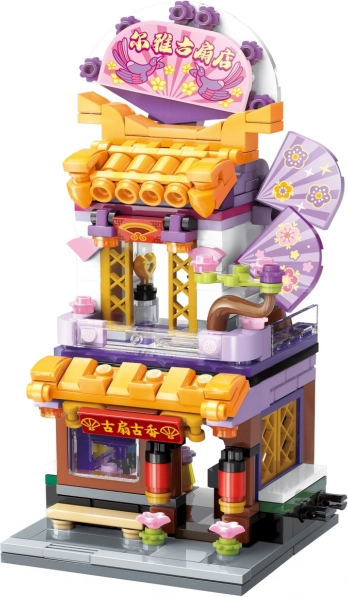 Qman City Corner – tienda de abanicos (set de construcción)