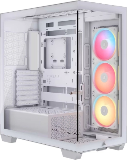 Caja de PC Mid‑Tower 3500X LXR LINK TG blanca
