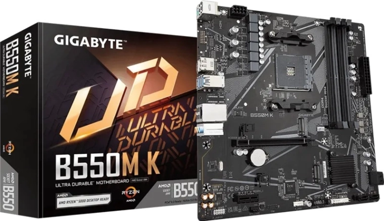 Placa base Gigabyte b550m k para AM4 mATX
