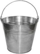 Cubo galvanizado de 12 l