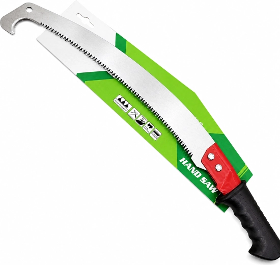 Sierra manual de poda para ramas con gancho 40 cm