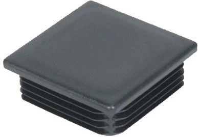 Tapón cuadrado de 100 mm de LDPE, negro