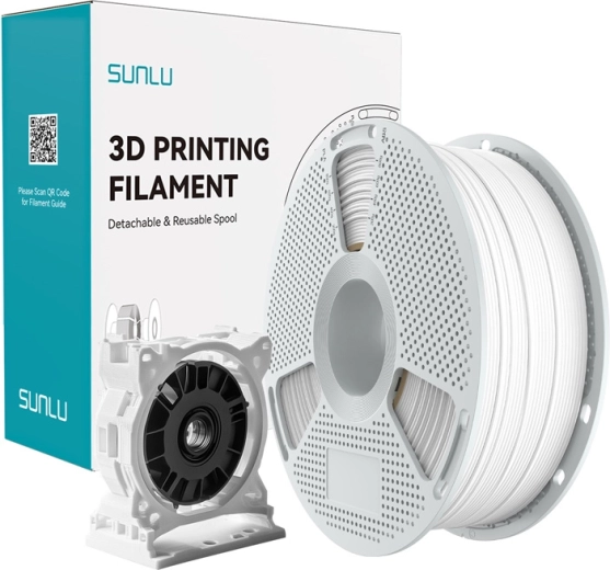 Filamento Sunlu PC-ABS blanco 1,75 mm 1 kg