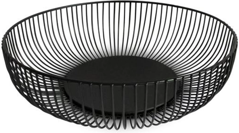 Frutero de alambre Kitchisimo negro 28 cm