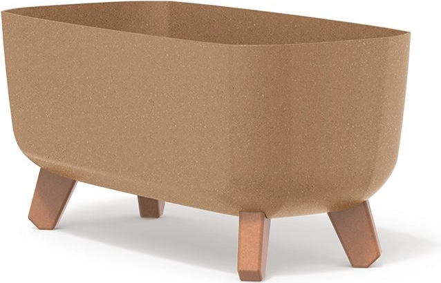 Macetero rectangular con patas GRACIA CASE ECO WOOD 39 cm naturo
