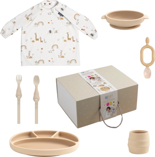 Set de regalo Bibado para la alimentación fawn/serengeti spaghetti