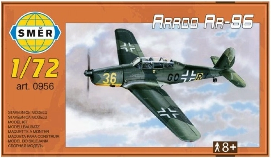 Maqueta Arado AR-96 1:72 15,2x1,18 cm en caja de 25x14,5x4,5 cm