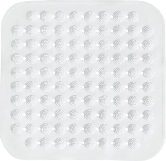 Alfombrilla antideslizante de ducha de PVC 43,5 × 43,5 cm
