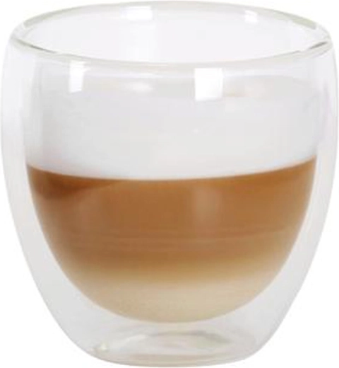 Taza de cappuccino de vidrio TORO de doble pared de vidrio borosilicato 280 ml
