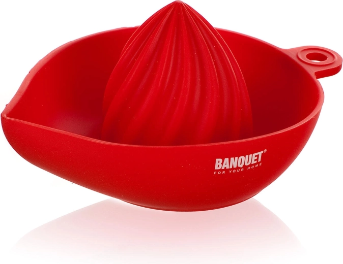 Exprimidor de cítricos de silicona Culinaria rojo