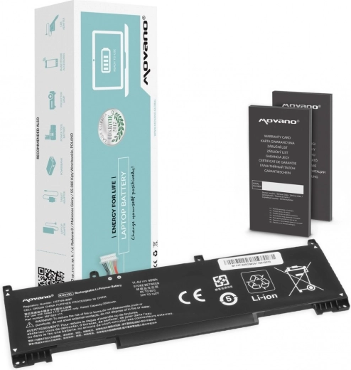 Batería Movano RH03XL para HP ProBook 440/445/450/630/640/650 G8–G10 (3550 mAh, 40 Wh)