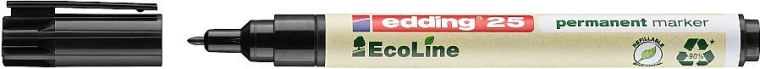 Rotulador permanente Edding 25 EcoLine, negro