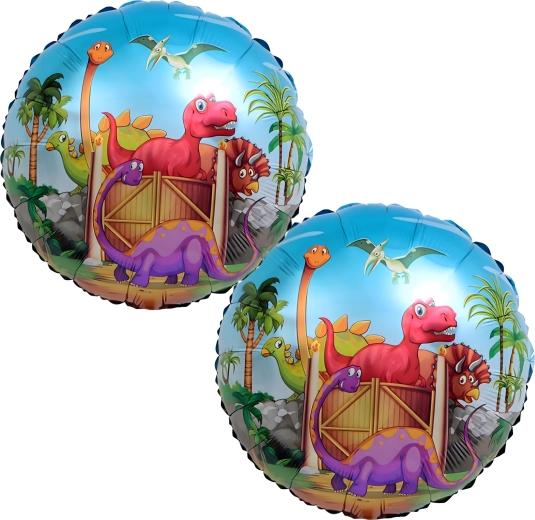 Set de globos de cumpleaños dinosaurio 5 uds
