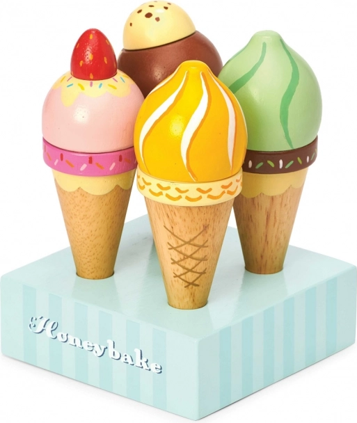 Set de helados de madera HONEYBAKE – Le Toy Van