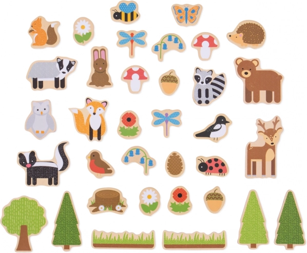 Imanes de animales del bosque de Bigjigs Toys